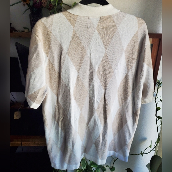 A&F Mens Button-up Johnny Collar Sweater Polo - Picture 4 of 4